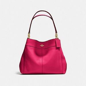 Coach Lexy bright pink bag new with tags